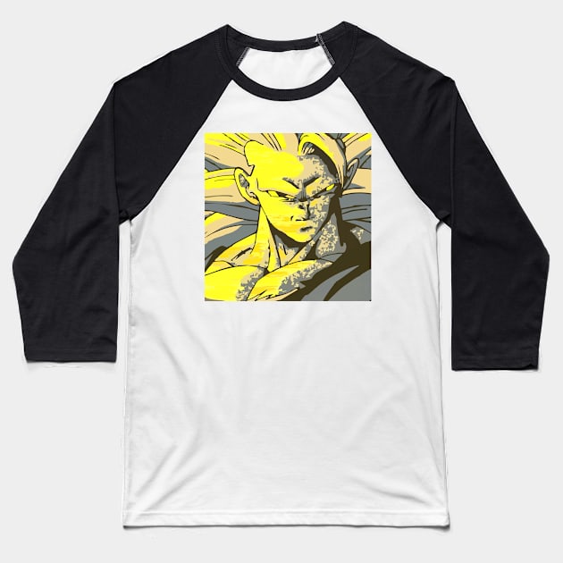 SSJ3 Goku Baseball T-Shirt by BarnawiMT